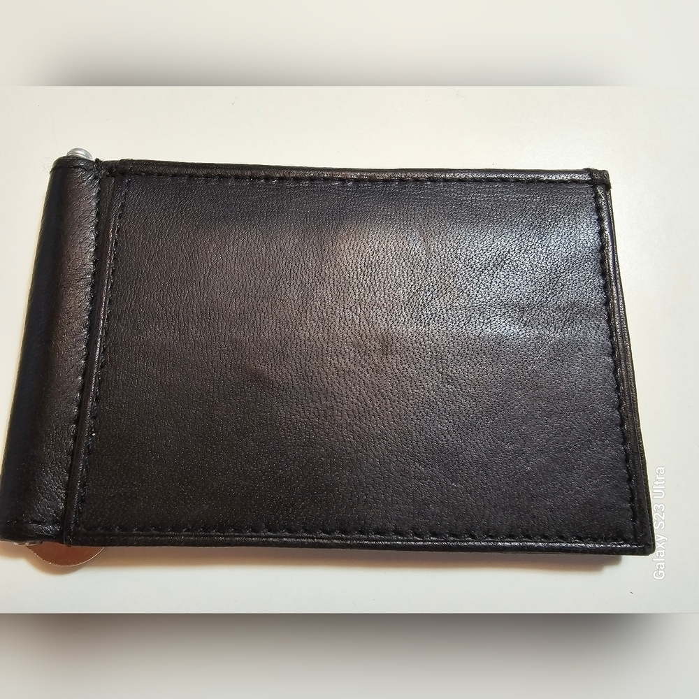 Men's Genuine Leather Money Clip / Card Holder